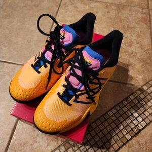 New Balance Kids' Orange and Pink Sneakers